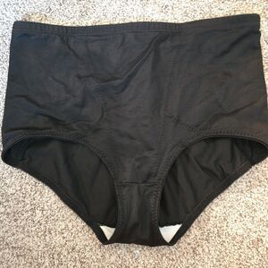 Cupid Vintage Shaper Briefs Black Waist Control Shapewear Size 5XL Runs Small